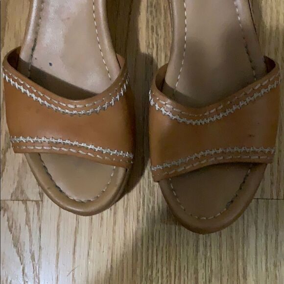 SANDRO WOOD HEEL SANDALS SIZE 39‎ - Picture 3 of 7